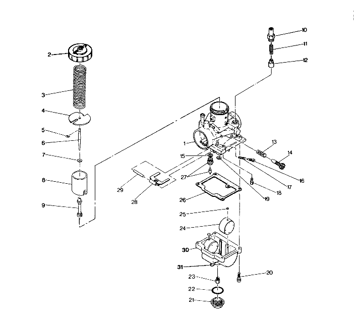 CARBURETOR ASSEMBLY  Trail Blazer / W927221 (4922852285034A)