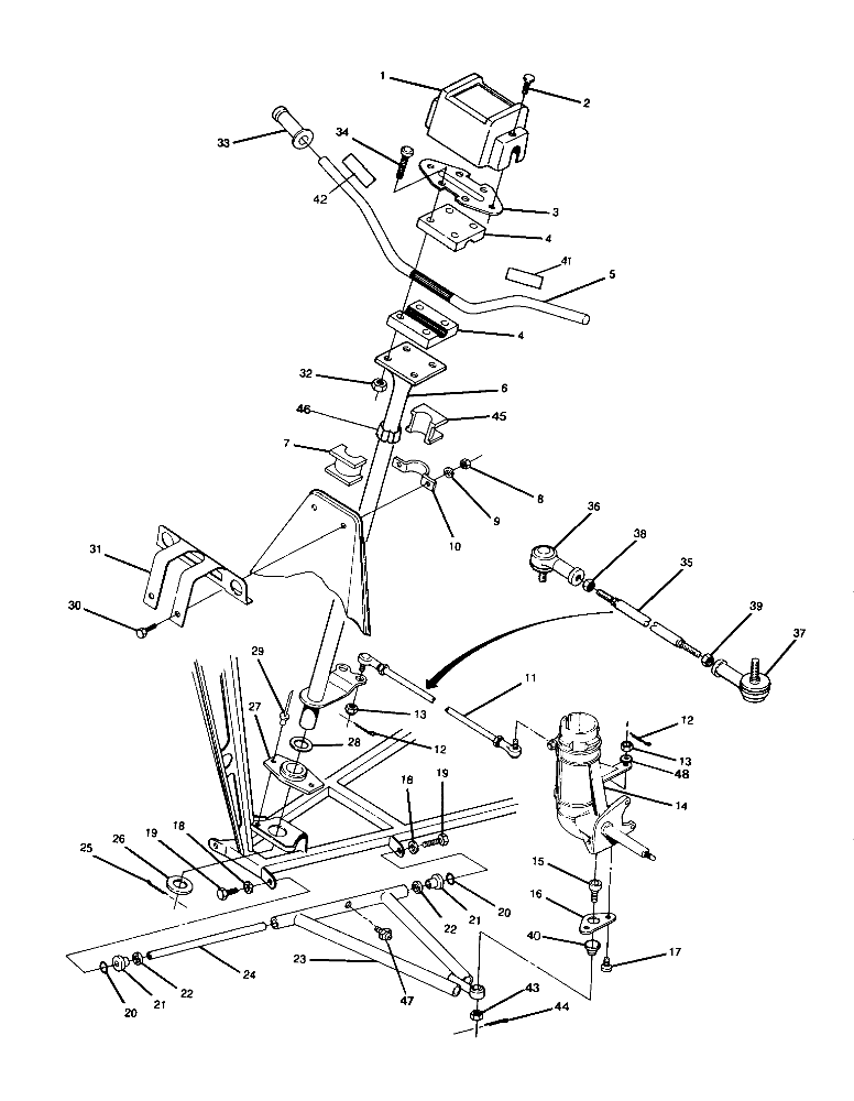 STEERING ASSEMBLY 250 2X4 / W927527 (4922862286011A)