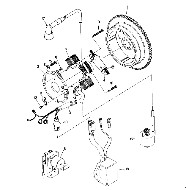 MAGNETO ASSEMBLY 250 2X4/W927527 (4922862286038A)