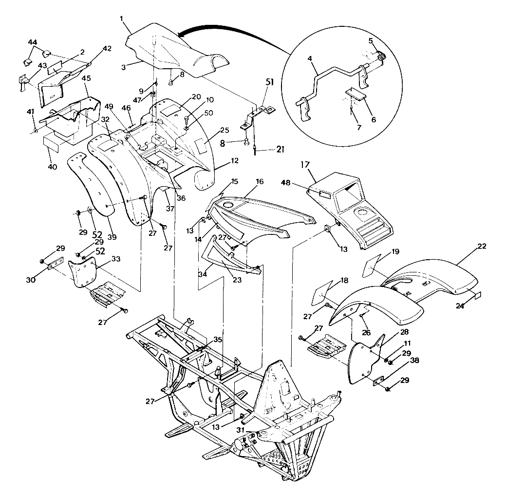 BODY ASSEMBLY 250 4x4 / W928127 (4922872287A005)