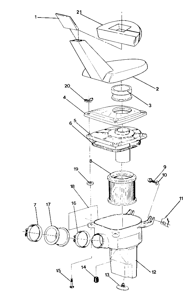 AIR BOX ASSEMBLY 250 4x4 / W928127 (4922872287A012)