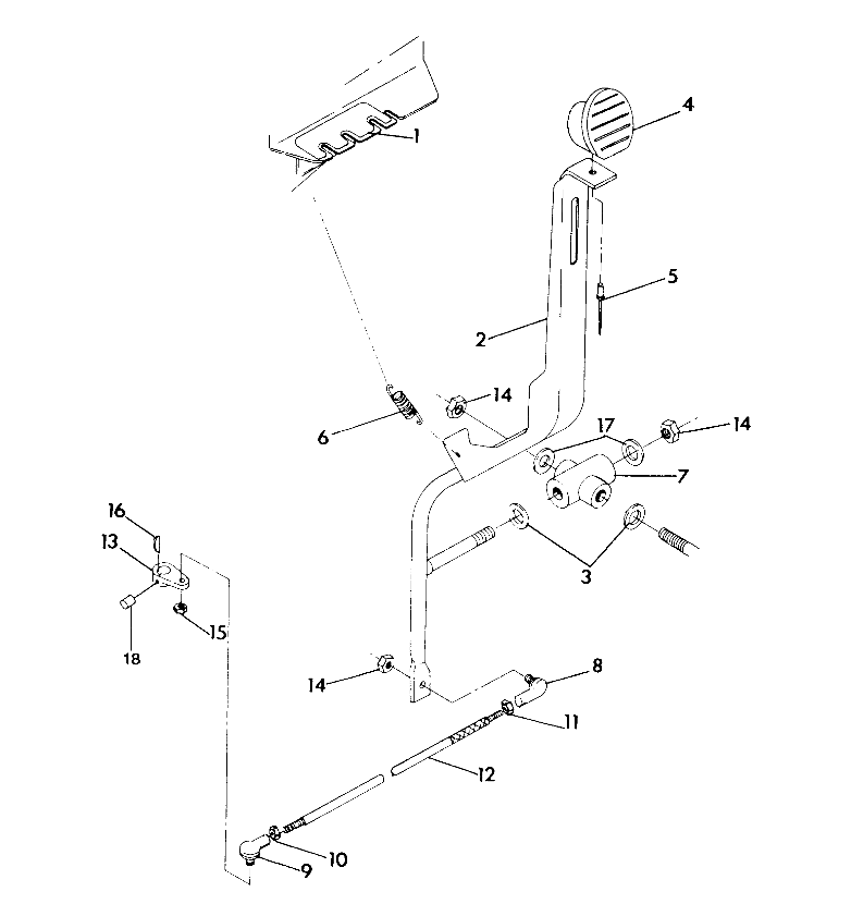 SHIFT LINKAGE ASSEMBLY 250 4x4 / W928127 (4922872287C011)