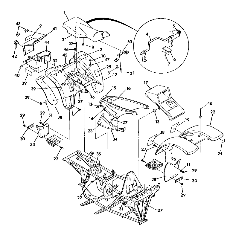 BODY ASSEMBLY 350 2X4 / W927539 (4922882288001A)