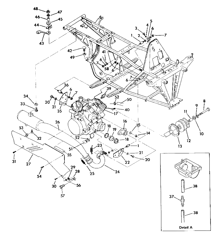 ENGINE and MUFFLER MOUNTNG 350 2X4 / W927539 (4922882288005A)