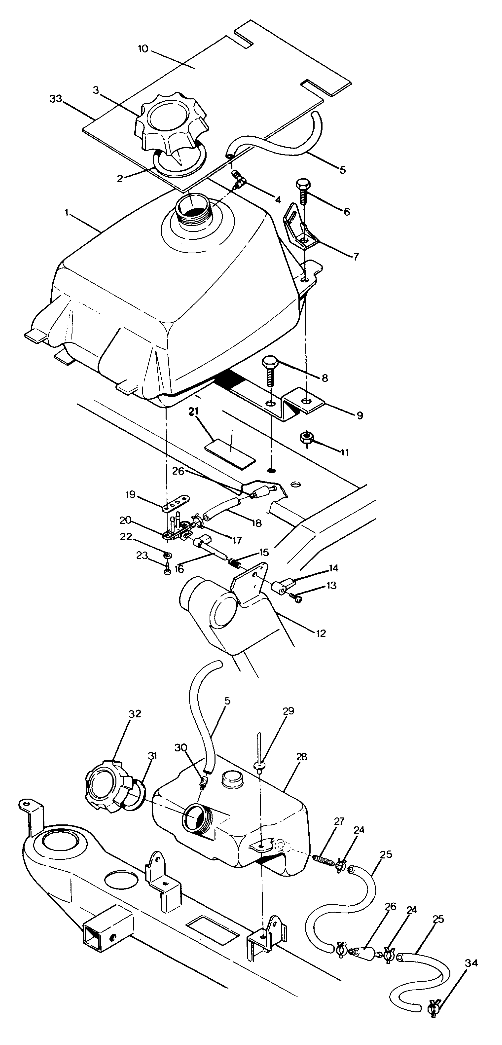 FUEL TANK ASSEMBLY 350 2X4 / W927539 (4922882288009A)