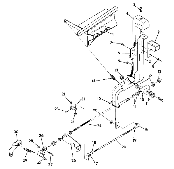 SHIFT LINKAGE ASSEMBLY 350 2X4 / W927539 (4922882288010A)