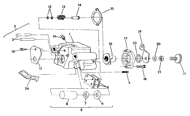 REAR BRAKE ASSEMBLY 350 2X4 / W927539 (4922882288021A)