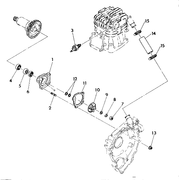 WATER PUMP ASSEMBLY 350 2X4 / W927539 (4922882288034A)