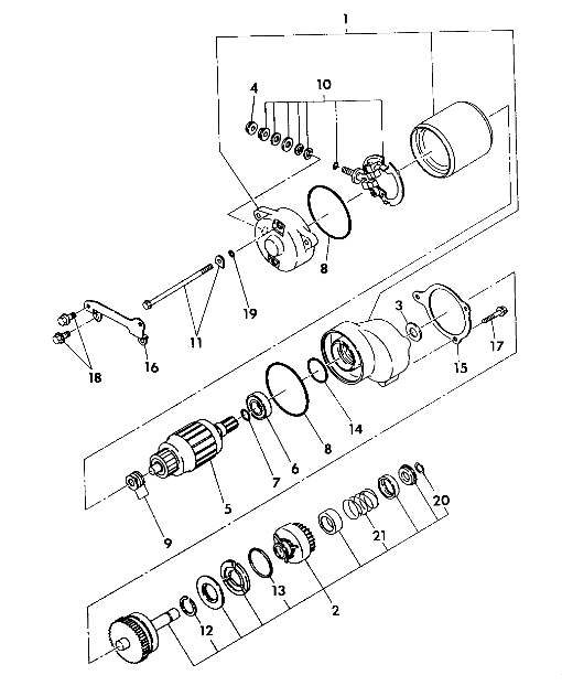 STARTING MOTOR ASSEMBLY 350 2X4 / W927539 (4922882288036A)