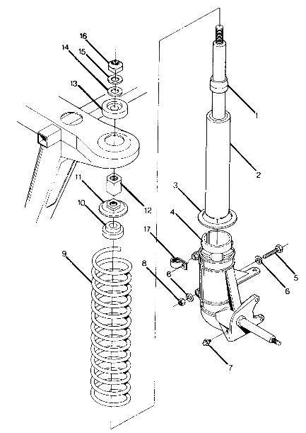 STRUT ASSEMBLY Trail Boss / W928527 (4922892289008A)