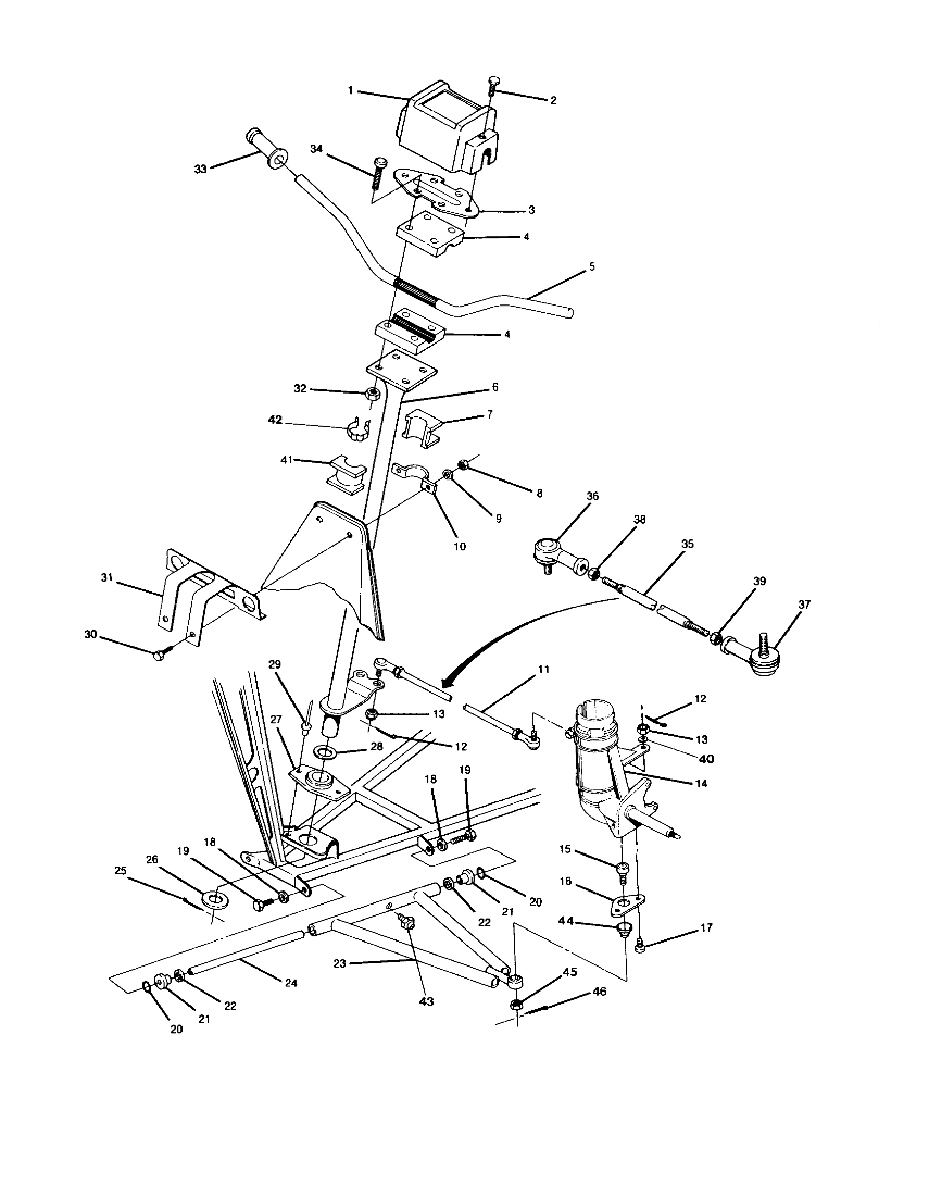 STEERING ASSEMBLY Trail Boss / W928527 (4922892289011A)