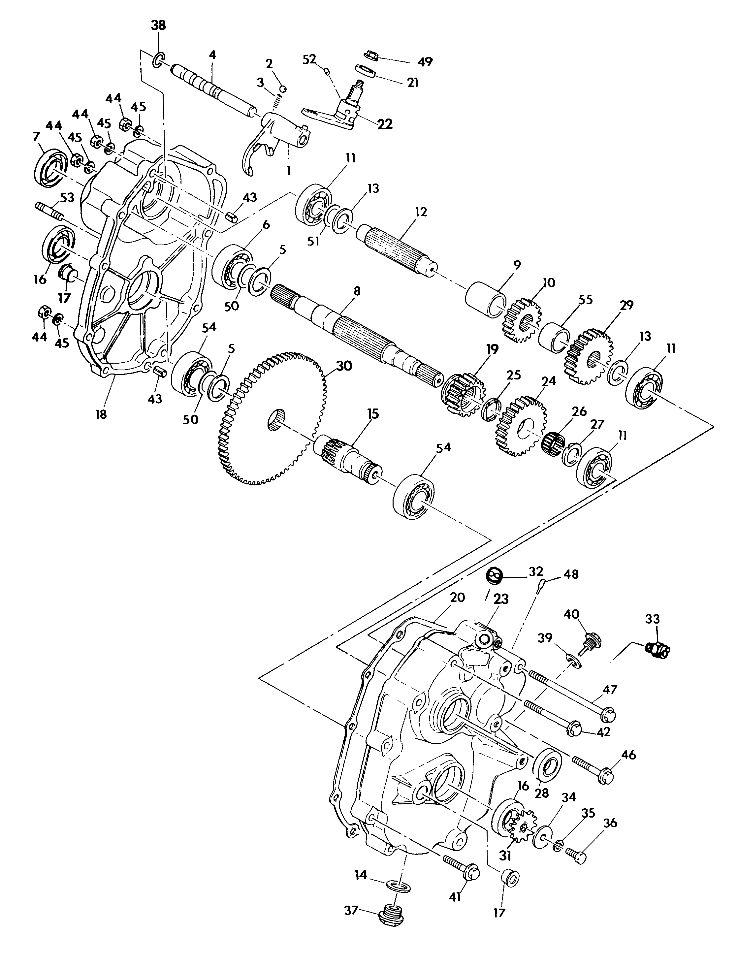 GEARCASE ASSEMBLY Trail Boss / W928527 (4922892289025A)