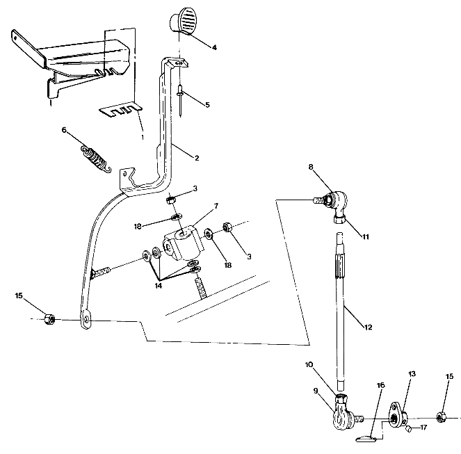 SHIFT LINKAGE ASSEMBLY Trail Boss / W928527 (4922892289031A)