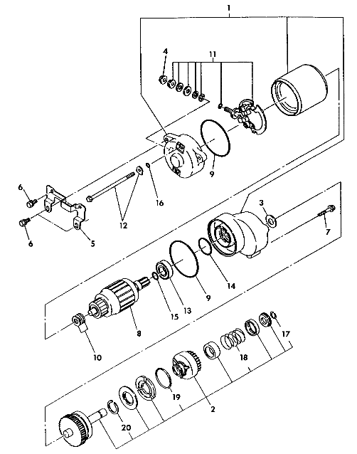 STARTING MOTOR ASSEMBLY Trail Boss / W928527 (4922892289037A)