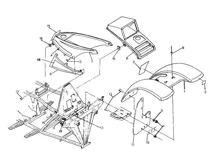 FRONT CAB ASSEMBLY 250 4x6 / W928627 (4922902290001A)