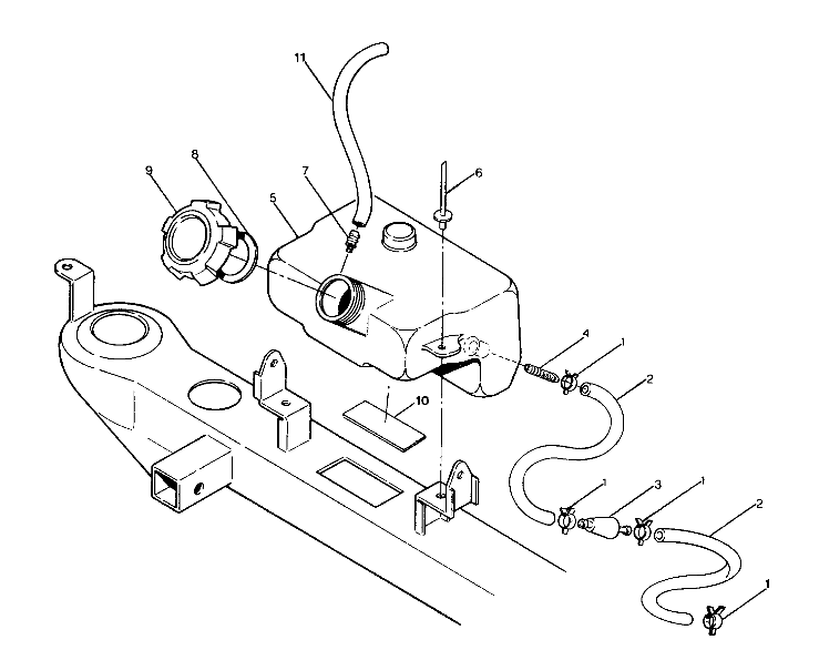 OIL TANK ASSEMBLY 250 4x6 / W928627 (4922902290005A)