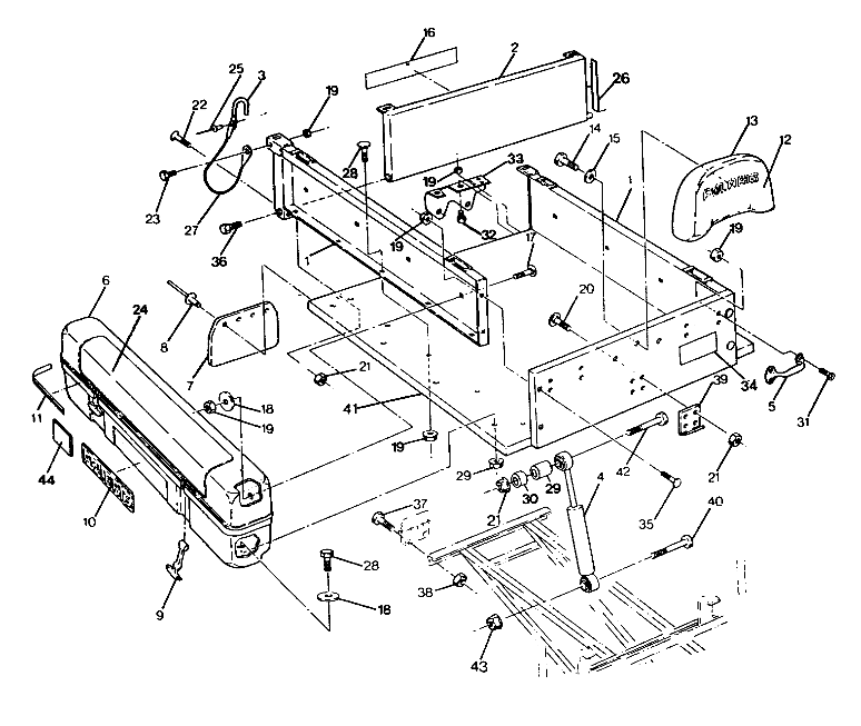 UTILITY DUMP BOX ASSEMBLY 250 4X6/W928627 (4922902290013A)