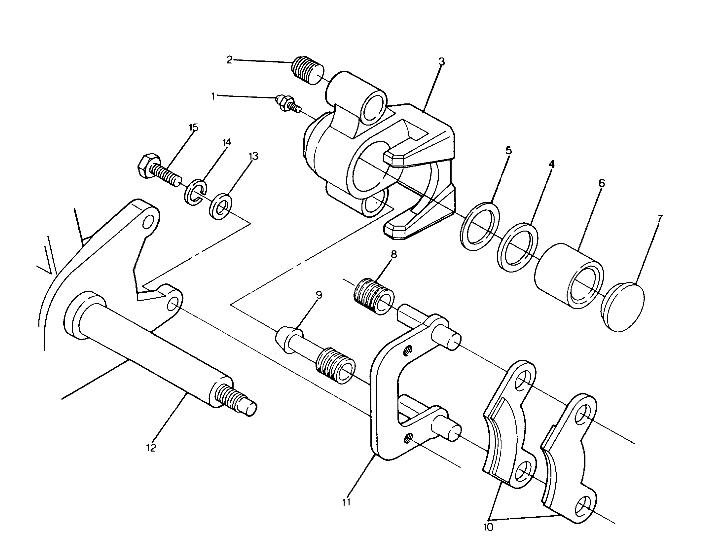 FRONT BRAKE ASSEMBLY 250 4x6 / W928627 (4922902290020A)