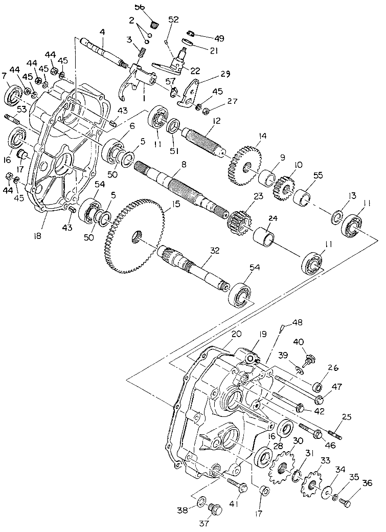 GEARCASE ASSEMBLY Norwegian 350 4X4 (4922912291037A)