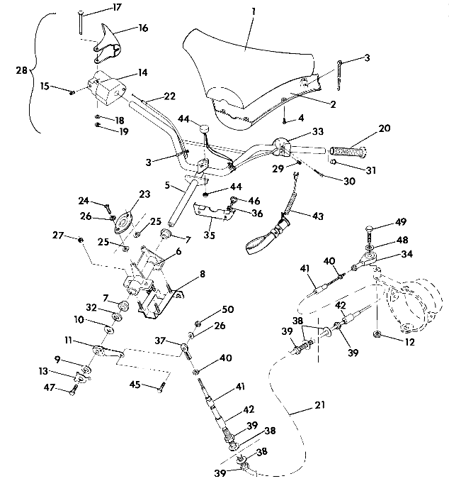 STEERING SL 650/B924058 (4922922292009A)