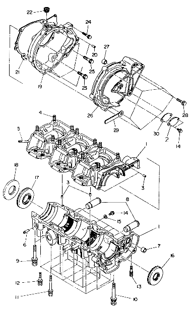 CRANKCASE SL 650/B924058 (4922922292022A)