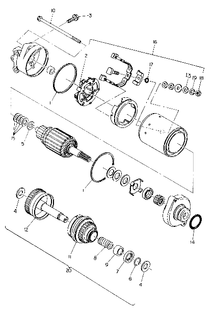 STARTING MOTOR SL 650/B924058 (4922922292031A)