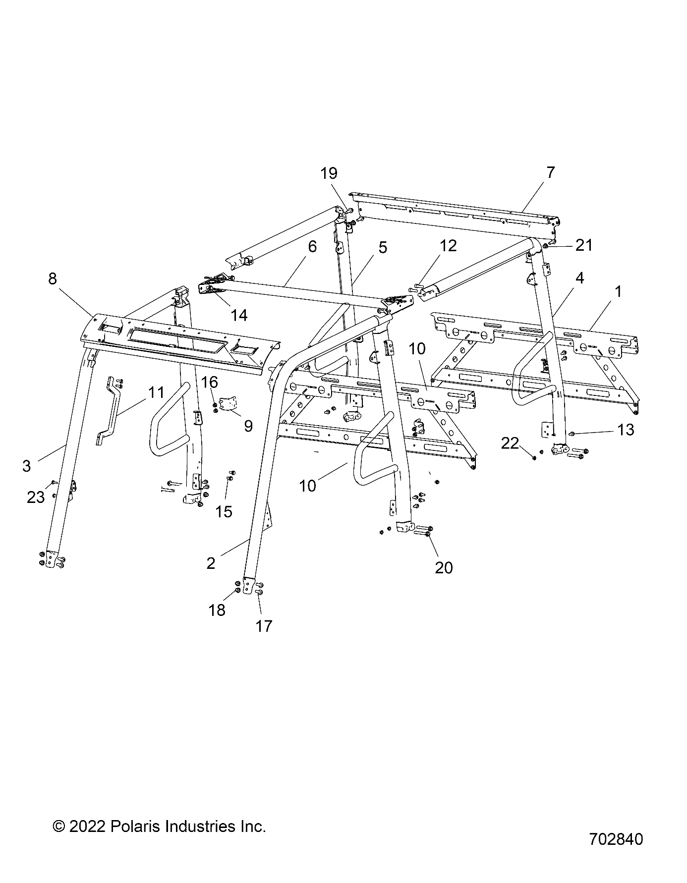 CHASSIS, CAB FRAME - R22M4K57B4/B2 (702840)