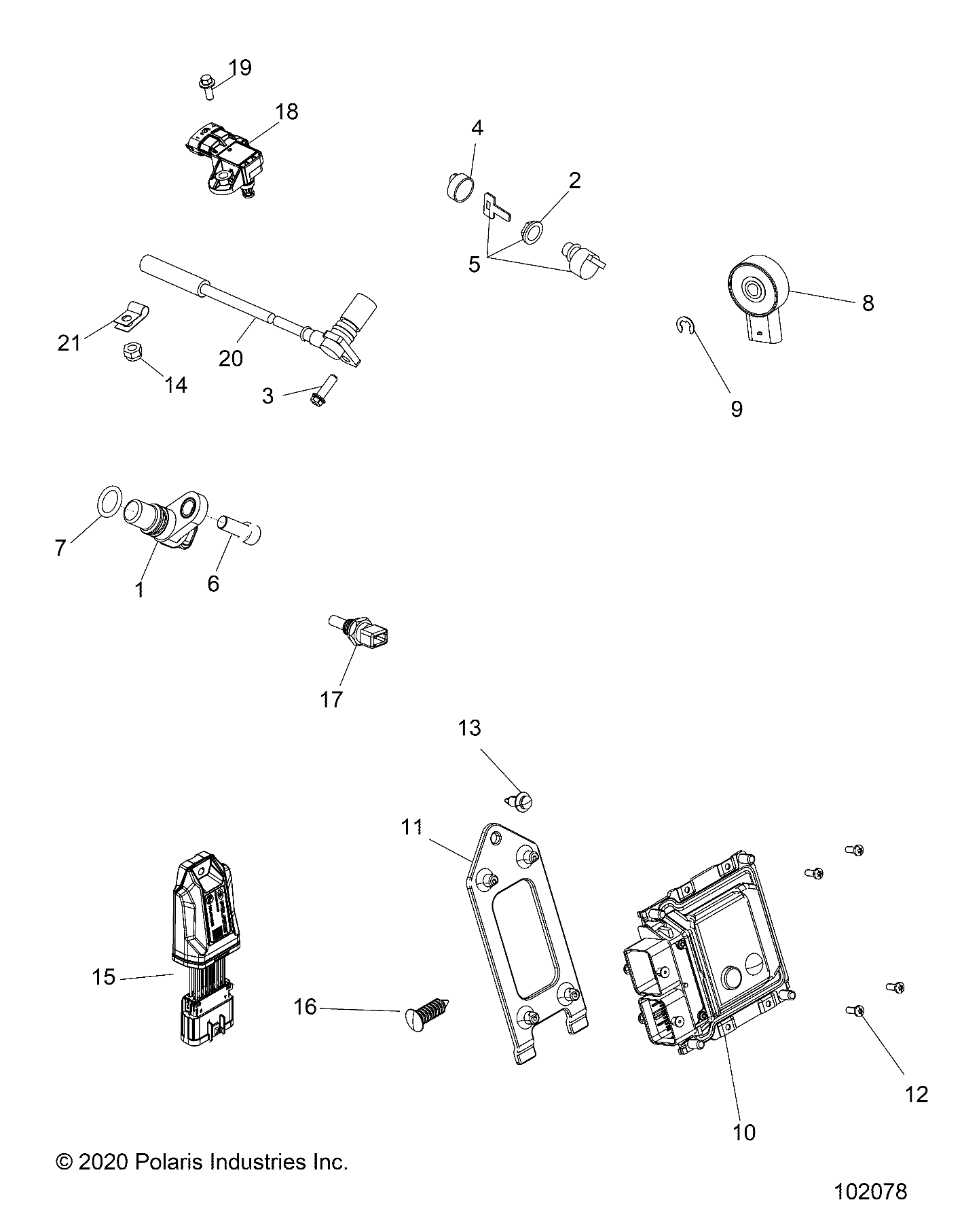 ELECTRICAL, SWITCHES, SENSORS and ECM - A21SDE57P4 (102078)