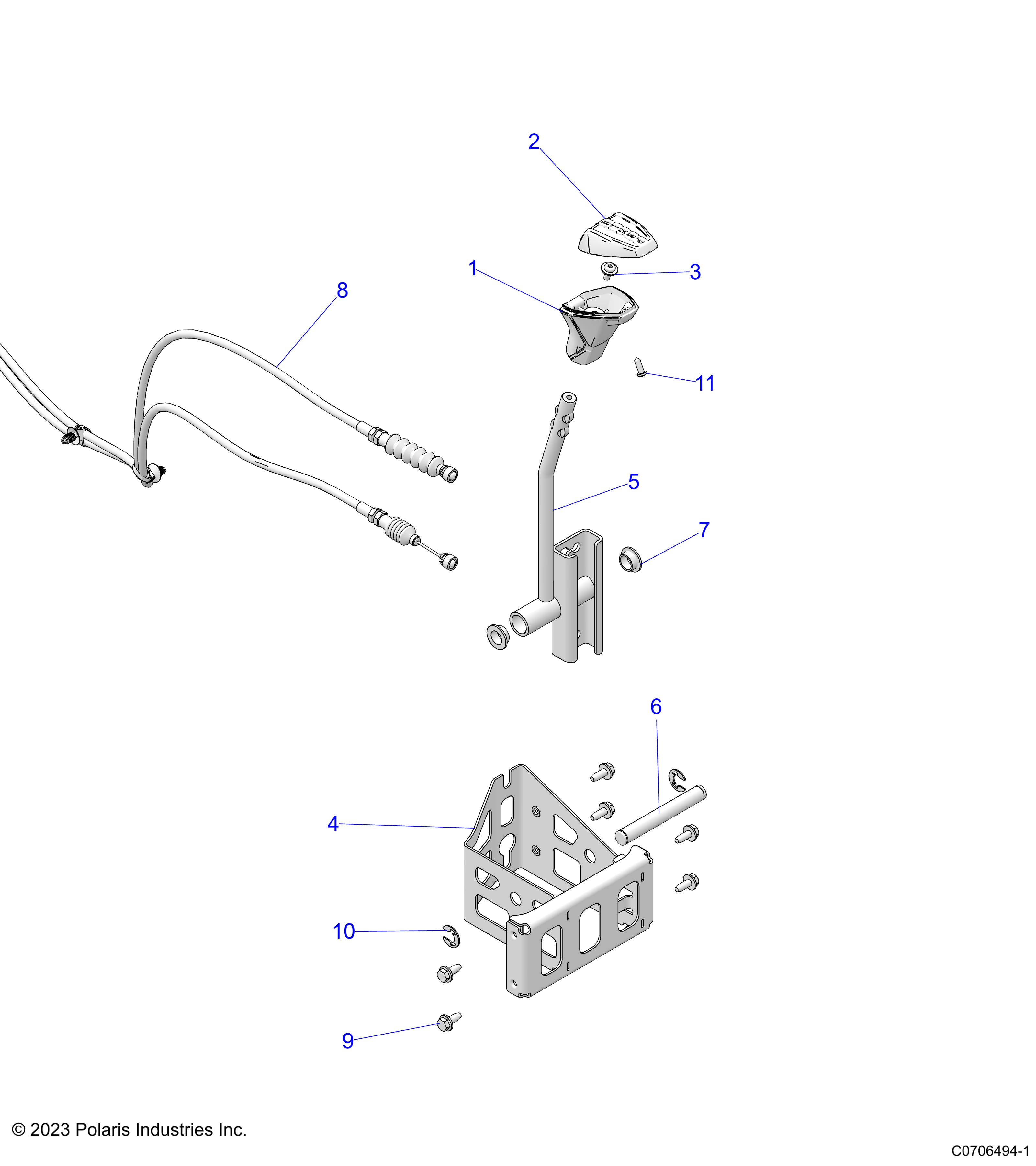 DRIVE TRAIN, GEAR SELECTOR - Z24RGC2KAH/BH (C0706494-1)