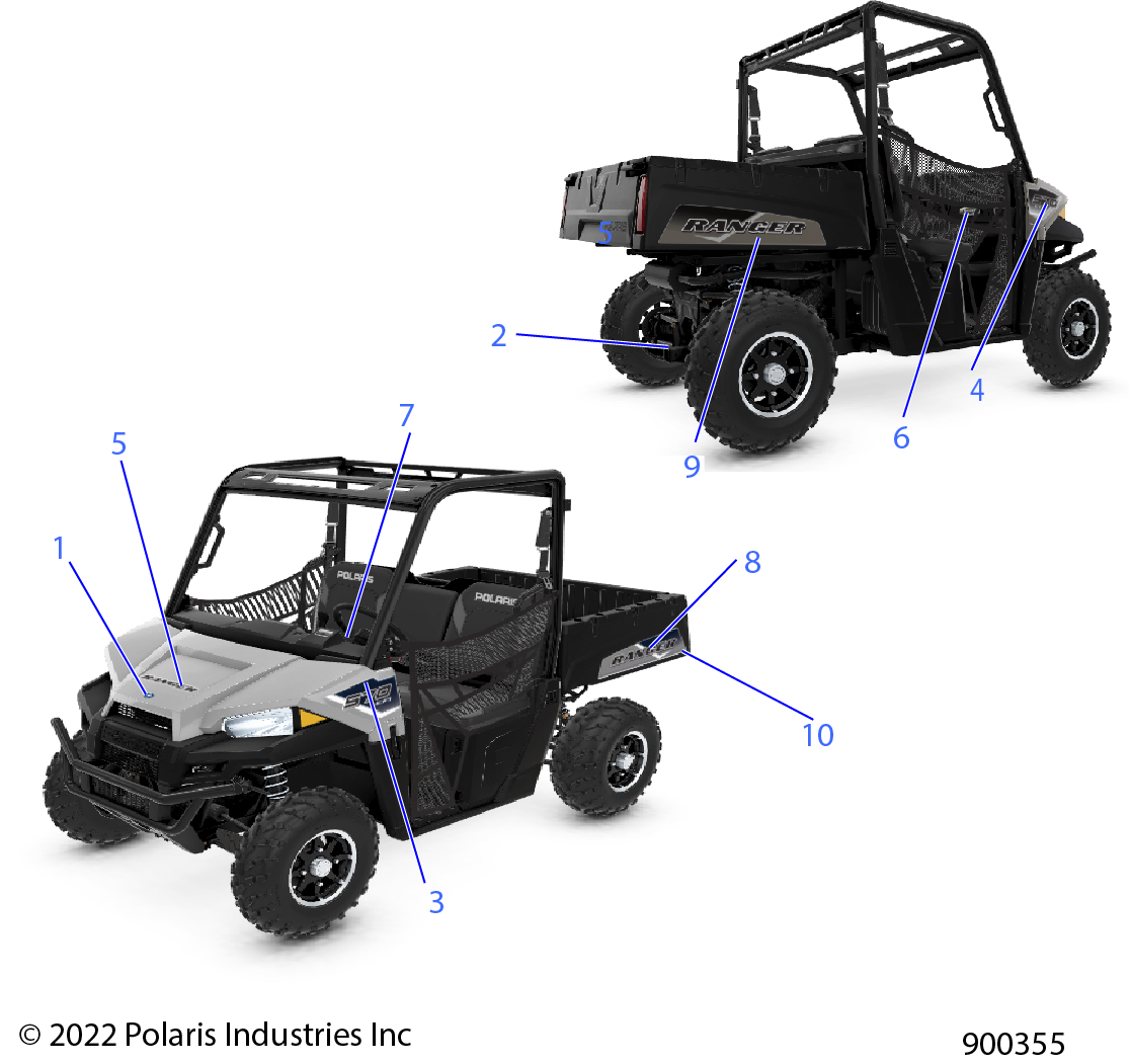 BODY, DECALS, GRAPHIC - R22MAA57F1/SF1/F9/C1/C9/CK (900355)