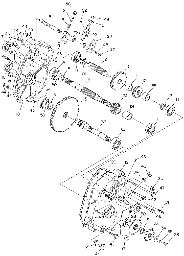 GEARCASE ASSEMBLY Norwegian 6X6 (4923742374035A)