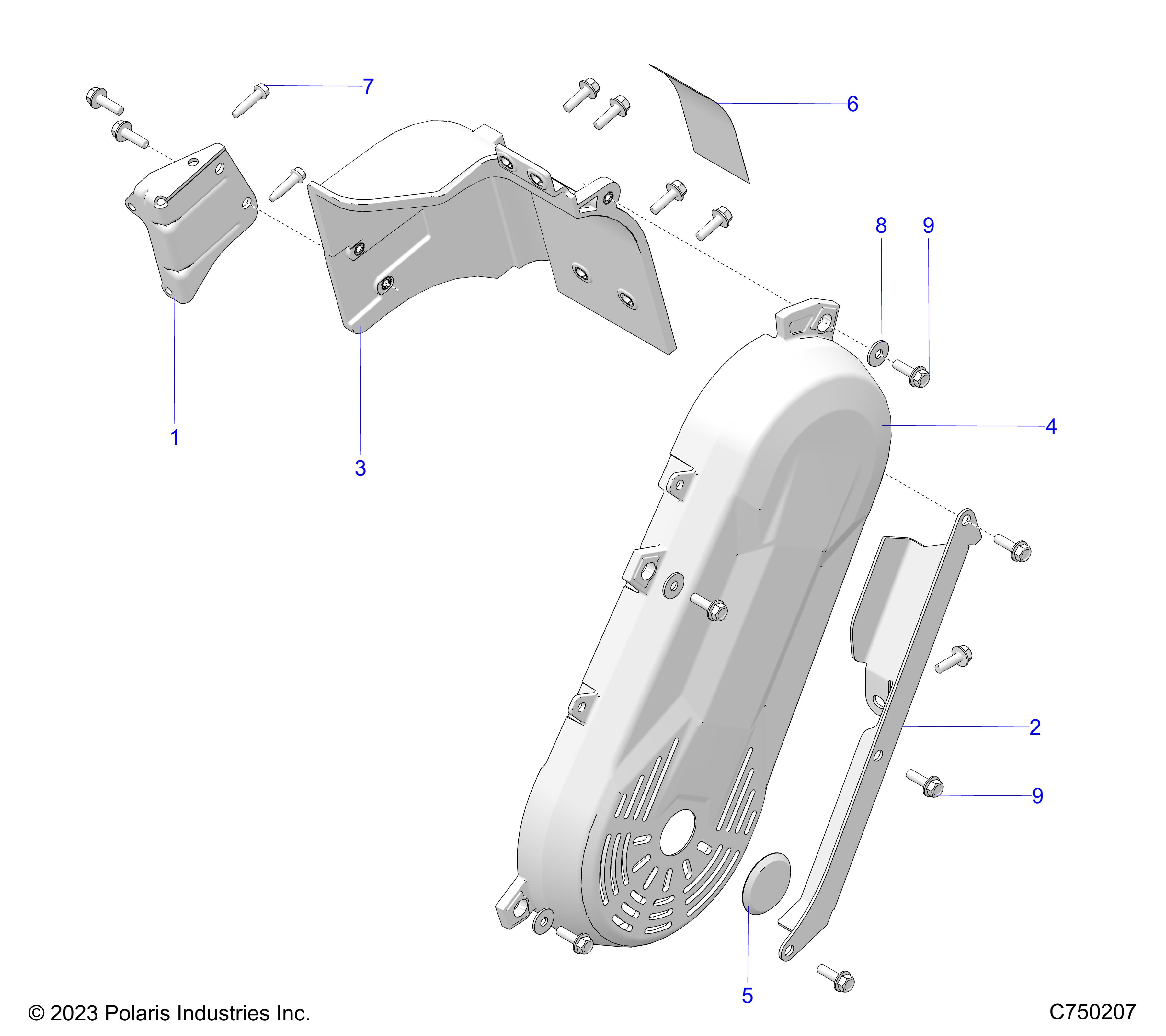 ENGINE, SHIELDS - Z25RPD2KAK/BK/AJ/BJ/AM/BM (C750207)