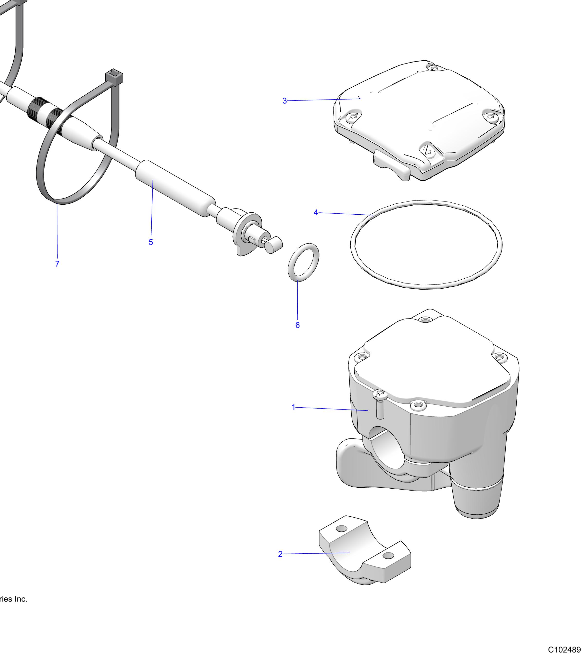 STEERING, CONTROLS, THROTTLE ASM. and CABLE - A25SHD57A9 (C102489)