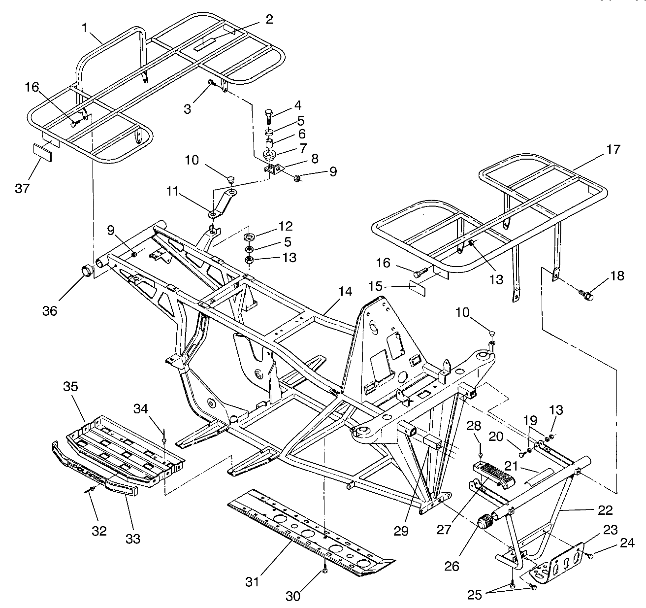 BUMPER/RACK MOUNTING - W937527 (4924022402a007)