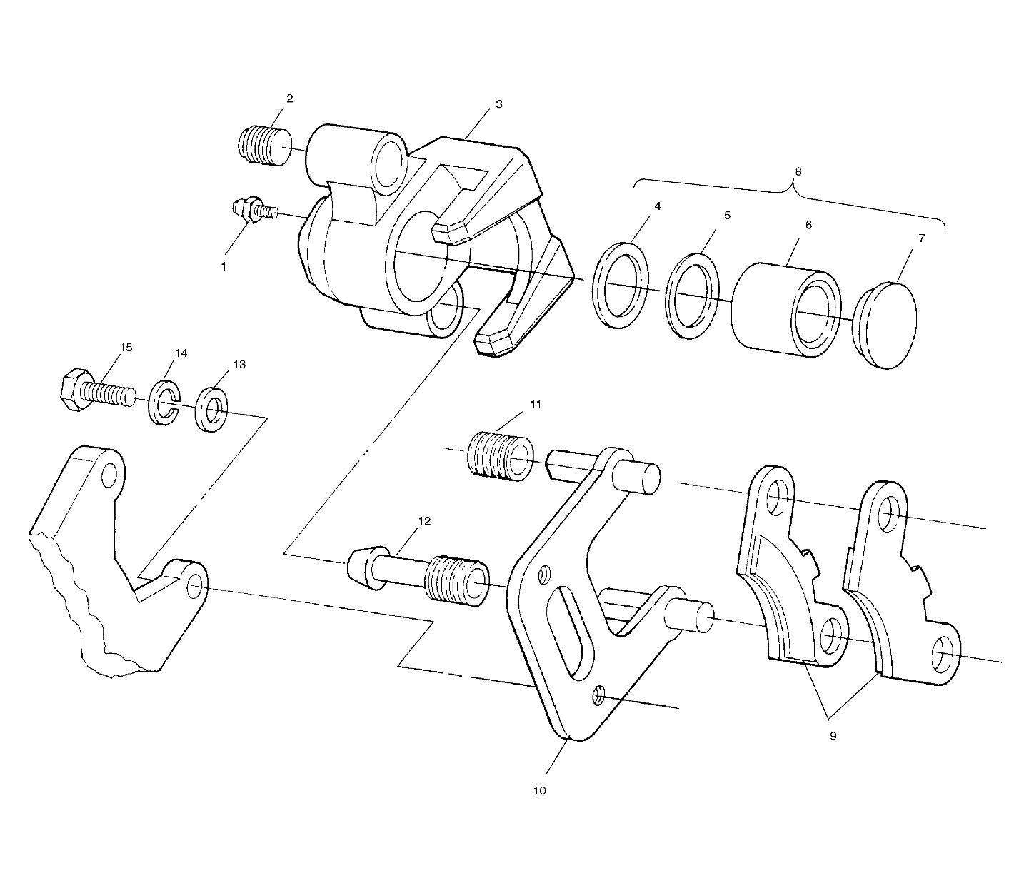 FRONT BRAKE ASSEMBLY - W937527 (4924022402b003)