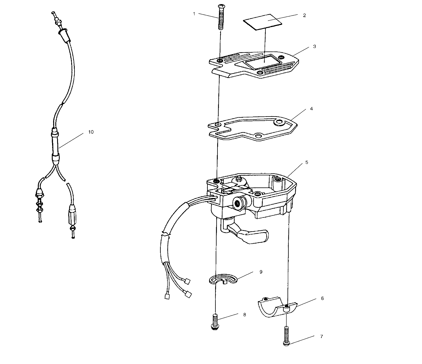 CONTROLS - THROTTLE ASM./CABLE - W937527 (4924022402b007)