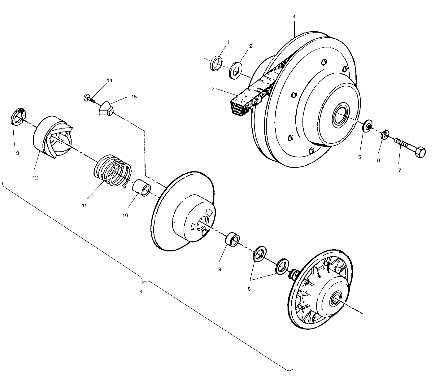 DRIVEN CLUTCH ASSEMBLY - W937527 (4924022402b011)