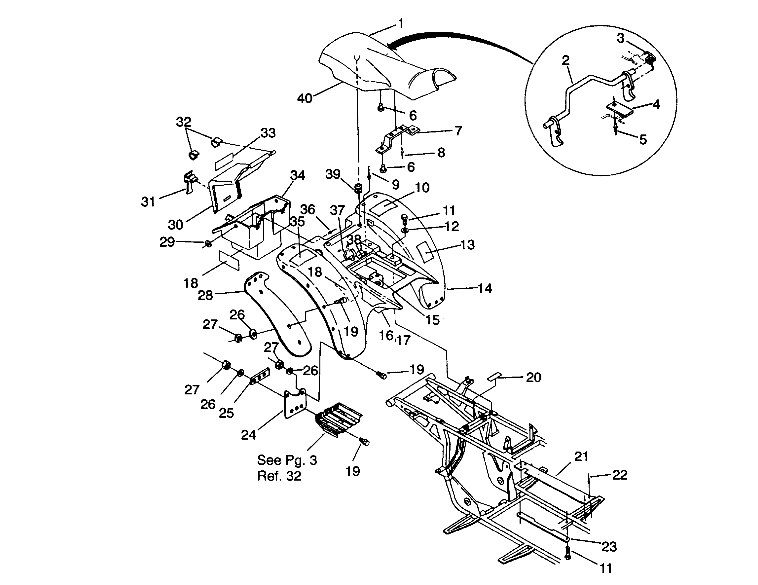 REAR CAB ASSEMBLY 2X4 350L W937539 (4924032403002A)