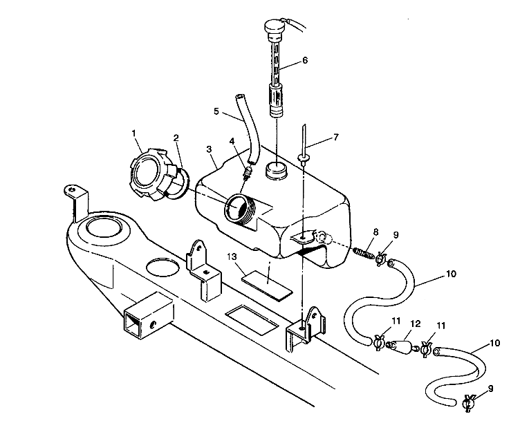 OIL TANK ASSEMBLY 2X4 350L W937539 (4924032403008A)