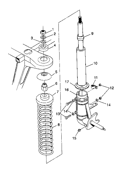 STRUT ASSEMBLY 2X4 350L W937539 (4924032403011A)