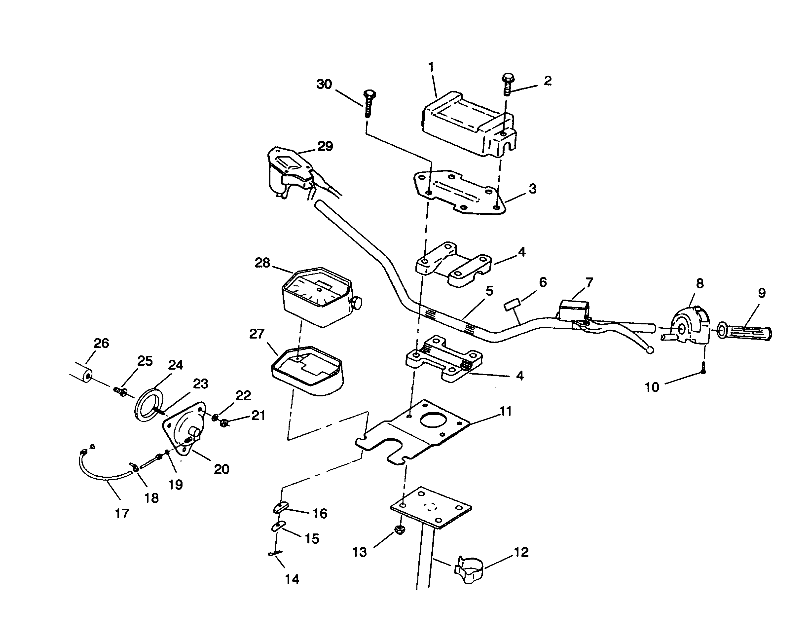 STEERING - HANDLEBAR 2X4 350L W937539 (4924032403014A)