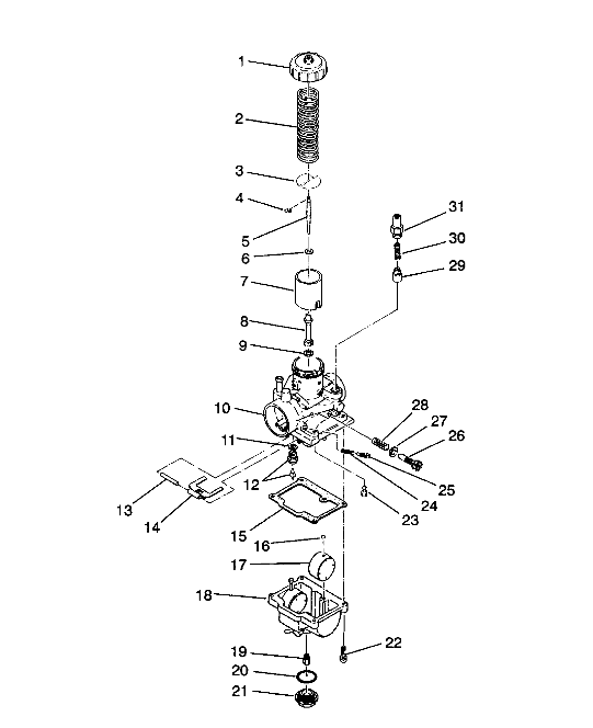 CARBURETOR 2X4 350L W937539 (4924032403035A)