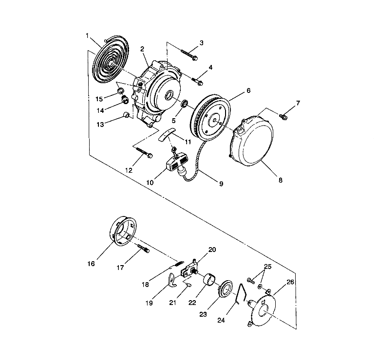 RECOIL STARTER 2X4 350L W937539 (4924032403036A)