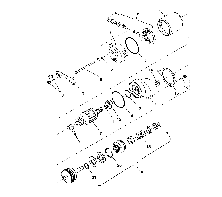 STARTING MOTOR 2X4 350L W937539 (4924032403037A)