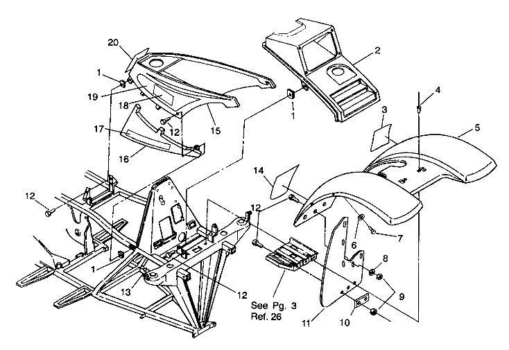 FRONT CAB ASSEMBLY 4X4 250 W938127 (4924042404001A)