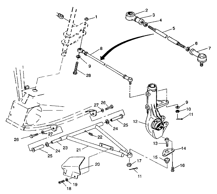 A-ARM/STRUT MOUNTING 4X4 250 W938127 (4924042404018A)