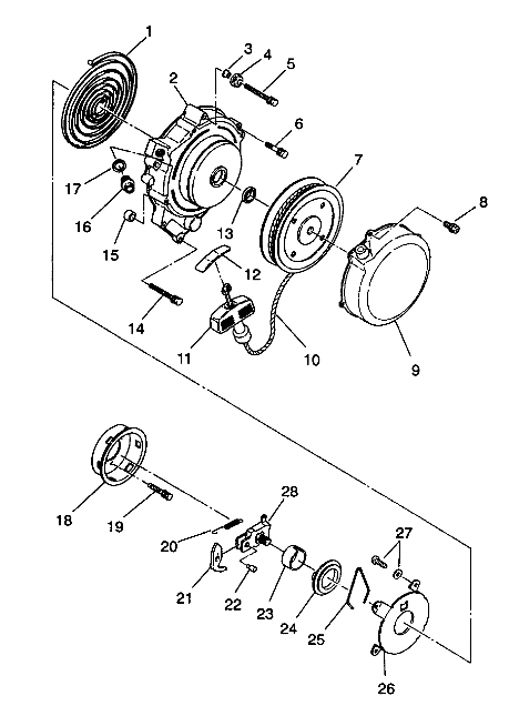 RECOIL STARTER 4X4 250 W938127 (4924042404038A)