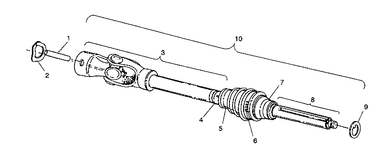 CV JOINT 4X4 350L W938139 (4924052405013A)