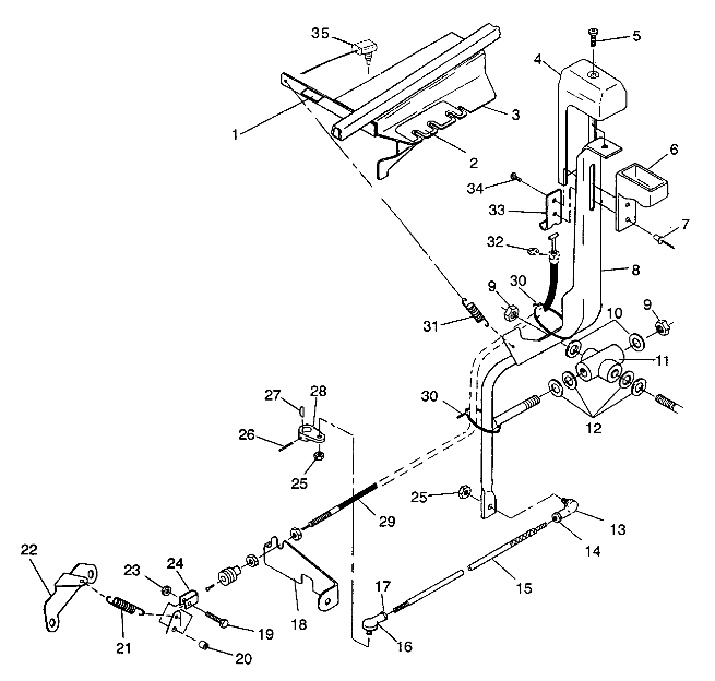 SHIFT LINKAGE ASSEMBLY 4X4 350L W938139 (4924052405031A)