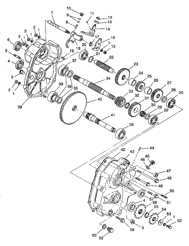 GEARCASE ASSEMBLY 4X4 350L W938139 (4924052405033A)